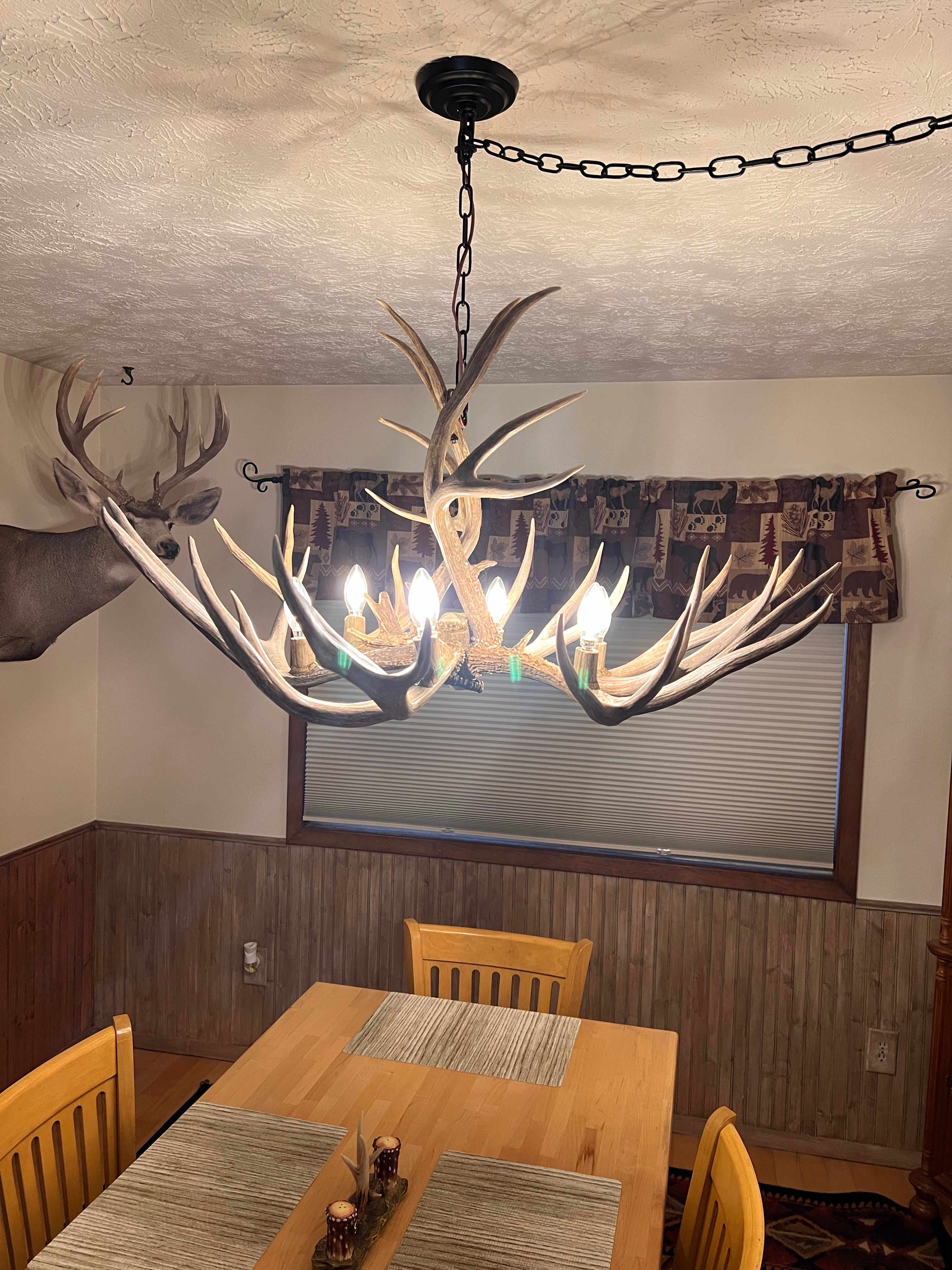 The Ridgecrest Mule Deer Chandelier
