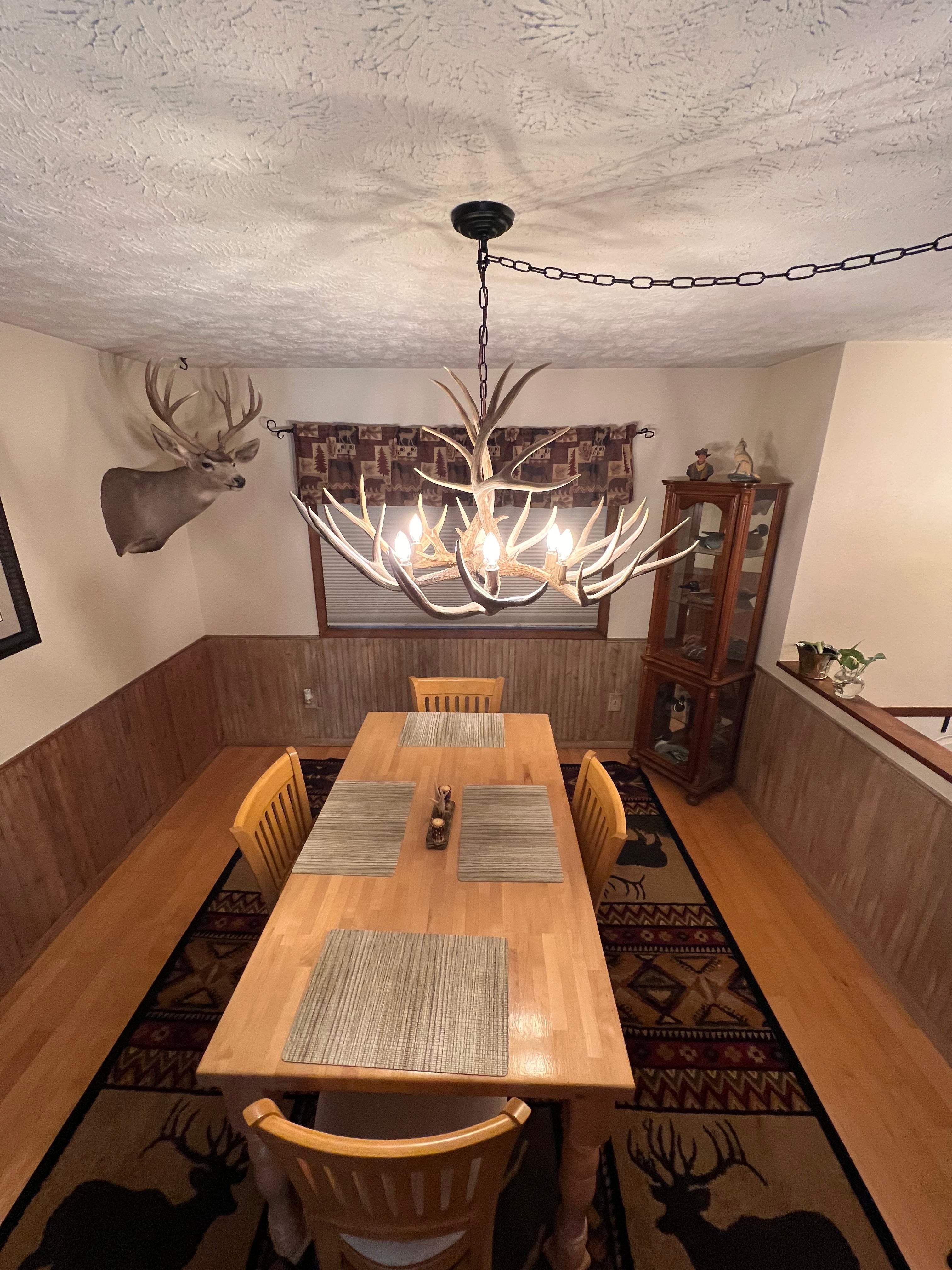 The Ridgecrest Mule Deer Chandelier