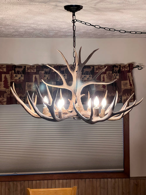 The Ridgecrest Mule Deer Chandelier