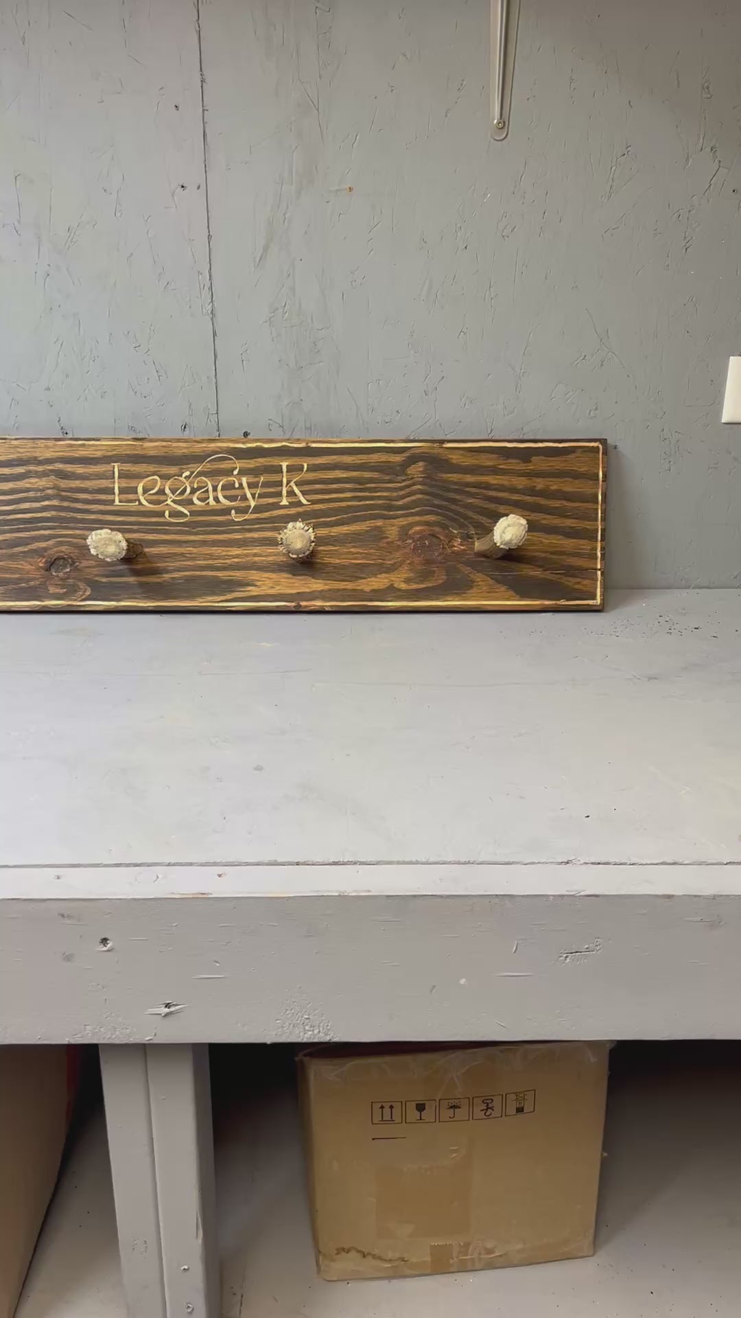 Custom Hand-Engraved Antler Wall Sign